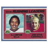 1976 Topps #203 Rushing Leaders OJ Simpson