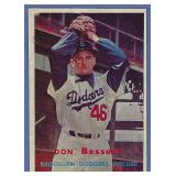 High Grade 1957 Topps #178 Don Bessent Dodgers