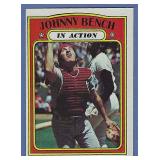 Sharp 1972 Topps #434 Johnny Bench IA Cincy Reds