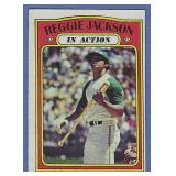 1972 Topps #436 Reggie Jackson IA Oakland A's