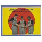 1959 Topps High 543 Roberto Clemente Outfield Trio