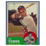 1963 Topps #347 Joe Torre 2nd Yr. Milwaukee Braves