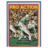 Nice 1972 Topps #132 Bob Griese Miami Dolphins