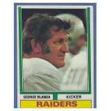 1974 Topps #245 George Blanda Oakland Raiders