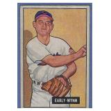 1951 Bowman #78 Early Wynn Cleveland Indians