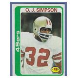 1978 Topps #400 OJ Simpson San Francisco 49ers