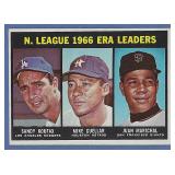 Nice 1967 Topps 234 ERA Ldrs Sandy Koufax Marichal