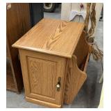 End Table with Magazine Rack