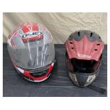 Red Motorcycle Helmets (2)