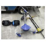 Razor Bike, Hover Board and Pogo Stick