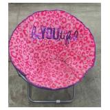 BeYOUtiful Round Pink & Purple Collapsible Chair