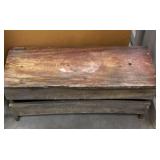Rough Sawn Wooden Bench