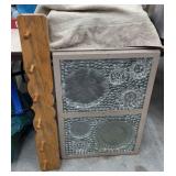 Peg Shelf and Glass Dish Wall Hanging