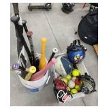 Bats, Balls, Catcher Masks and Mitt