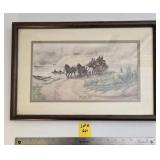 The Last Run Small Framed Fred Thrasher Artwork