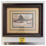 Sorghum Season Small Framed Fred Thrasher Artwork