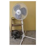 Small Step Stool Comfort Zone Fan with Stand Floor