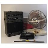 Magnavox Alarm Radio Optimus Dual Cassette Tape