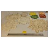 Misc Doilies and Crocheted Pot Holders
