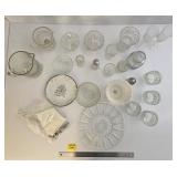 Crystal Pitcher and Misc Glassware