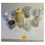 Glasses Pitchers and Vases