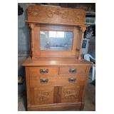 Antique Oak Washstand