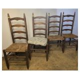 4 Ladderback  Chairs
