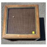 Wooden Glasstop Endtable
