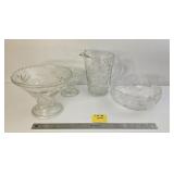 4 Pieces of Clear Glass