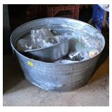 Large Washtub and Medium Washtub with Mason Jars