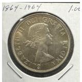 1964 Canada Silver Dollar