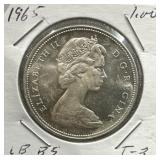 1965 Canada Silver Dollar