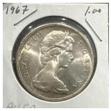 1967 Canada Silver Dollar