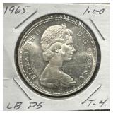 1965 Canada Silver Dollar