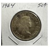 1964 50 Cents Silver Coin