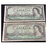 1954 Canada One Dollar Bill