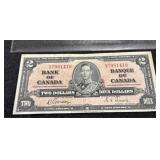 1937 Canada Two Dollar Bill