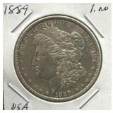 1889 US Silver Morgan Dollar