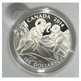 100 Dollars RCM 1 OZ Silver Coin W/ Certifed Box