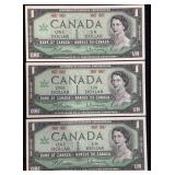 1967 Canada One Dollar Bill
