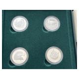 2010 Sterling Silver 50 Cents 4 Coin Set