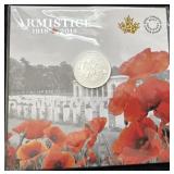 2018 Canada 10 Dollars Silver Coin- Armistice