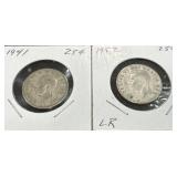 1941/1952 Silver Quarters