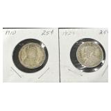 1910/1929 Silver Quarters
