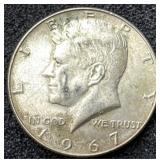 1967 US Silver Half Dollar