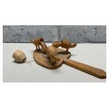 Vtg. Dutch Hand Made Pecking Chicken Toy.