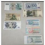 World Banknotes.  Eastern Europe