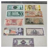 World Banknotes.  Latin America