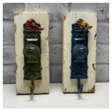 Rustic Decorative Coat Hooks.  (2)