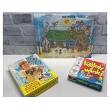 Vintage Puzzles & Game Lot.  (3)